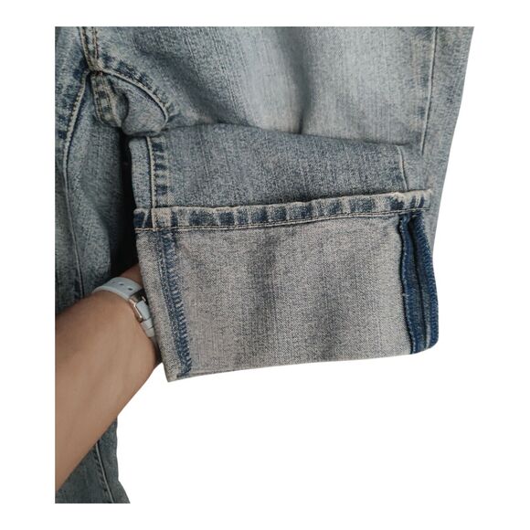 Calvin Klein Women's jeans Blue Cropped Cuffed Medium Wash Denim Jeans Size 10 - Picture 3 of 11